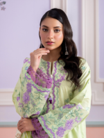 Zellbury 3-Piece Unstitched Embroidered Lawn Sage Green WUS26E30506 - Image 2