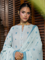 Zellbury  Signature 3-Piece Unstitched Dyed Jacquard Sky Blue WUS26X30987 - Image 2