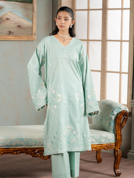 Zellbury 2-Piece Unstitched Embroidered Lawn Suit Mint