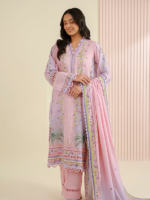 Zellbury 3-Piece Unstitched Printed Lawn Pink WUS26X31017 - Image 2