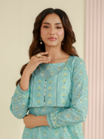 Zellbury 2-Piece Unstitched Printed Lawn Blue WUS26X20996 - Image 2