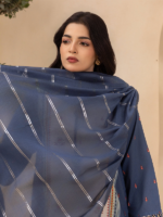 Zellbury 3-Piece Unstitched Printed Lawn Adratic Blue WUS26X30706 - Image 2