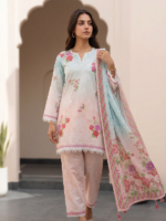 Zellbury 3-Piece Unstitched Printed Lawn Lilac WUS26X31032 - Image 7