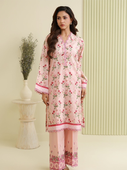 Zellbury 2-Piece Unstitched Embroidered Lawn Suit Mint