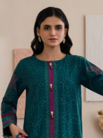 Zellbury 3-Piece Unstitched Embroidered Lawn Green WUS26E30573 - Image 2