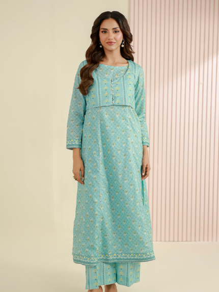 Zellbury 2-Piece Unstitched Printed Lawn Blue