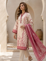 Zellbury 3-Piece Unstitched Printed Lawn Off-White WUS26X38049 - Image 2