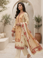 Zellbury 3-Piece Unstitched Printed Lawn Off White WUS26X38057 - Image 2