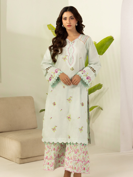 Zellbury 2-Piece Unstitched Embroidered Lawn Mint