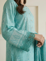 Zellbury 3-Piece Unstitched Printed Lawn Mint Green WUS26X30954 - Image 3