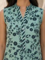 Zellbury 3-Piece Unstitched Printed Lawn Mint Green WUS26X38048 - Image 3