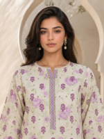 Zellbury 3-Piece Unstitched Printed Lawn Lemon WUS26X38053 - Image 3