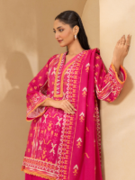 Zellbury 3-Piece Unstitched Printed Lawn Pink WUS26X30892 - Image 3