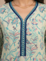 Zellbury 3-Piece Unstitched Printed Lawn Sky Blue WUS26X31022 - Image 3