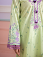 Zellbury 3-Piece Unstitched Embroidered Lawn Sage Green WUS26E30506 - Image 4