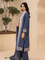 Zellbury 3-Piece Unstitched Printed Lawn Adratic Blue WUS26X30706 - Image 4