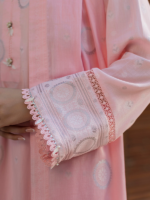 Zellbury  Signature 3-Piece Unstitched Dyed Jacquard Tea Pink WUS26X30857 - Image 4