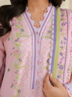 Zellbury 3-Piece Unstitched Printed Lawn Pink WUS26X31017 - Image 5