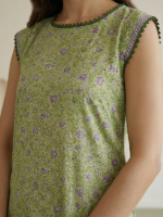 Zellbury 3-Piece Unstitched Printed Lawn Green WUS26X31086 - Image 4