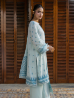 Zellbury  Signature 3-Piece Unstitched Dyed Jacquard Sky Blue WUS26X30987 - Image 5