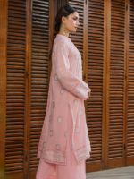 Zellbury  Signature 3-Piece Unstitched Dyed Jacquard Tea Pink WUS26X30857 - Image 5