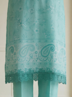 Zellbury 3-Piece Unstitched Printed Lawn Mint Green WUS26X30954 - Image 5