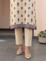 Zellbury 3-Piece Unstitched Printed Lawn Off White WUS26X38065 - Image 5