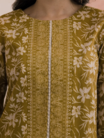 Zellbury 2-Piece Unstitched Printed Lawn Mustard WUS26X20997 - Image 6