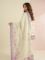 Zellbury 3-Piece Unstitched Printed Lawn Beige WUS26X31015 - Image 5