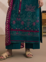 Zellbury 3-Piece Unstitched Embroidered Lawn Green WUS26E30573 - Image 6