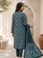 Zellbury 3-Piece Unstitched Printed Lawn Green WUS26X38054 - Image 6