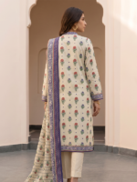 Zellbury 3-Piece Unstitched Printed Lawn Off White WUS26X38065 - Image 6