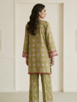 Zellbury 2-Piece Unstitched Embroidered Lawn Olive Green WUS26E20673 - Image 6