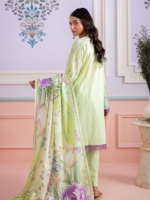 Zellbury 3-Piece Unstitched Embroidered Lawn Sage Green WUS26E30506 - Image 6