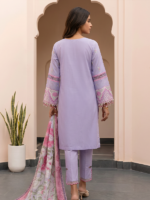 Zellbury Signature 3-Piece Unstitched Embroidered Lawn Lilac WUS25E30614 - Image 7