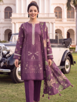 AlZohaib Colors Digital Printed Unstitched Lawn Collection Purple