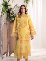 Rang Rasiya Nova Unstitched Embroidered Edit Yellow