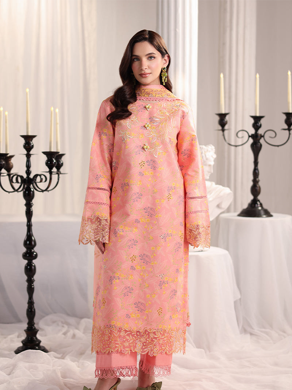 01 Rang Rasiya Nova Unstitched Embroidered Edit Pink