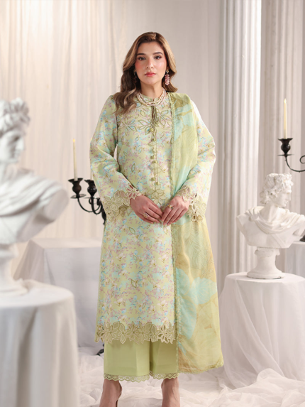 Rang Rasiya Nova Unstitched Embroidered Edit Light Green