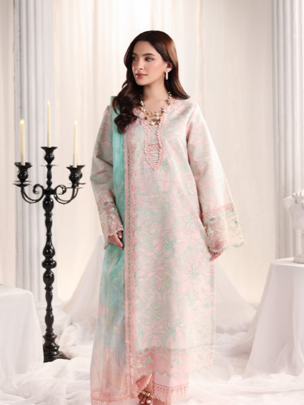 Rang Rasiya Nova Unstitched Embroidered Edit Pink