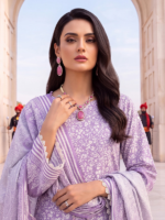 Al Zohaib (Colors) 3-Piece Unstitched Printed Lawn  Lilac - Image 2