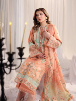 Rang Rasiya (Nova) 3-Piece Unstitched Embroidered Lawn CECILIA - Image 2